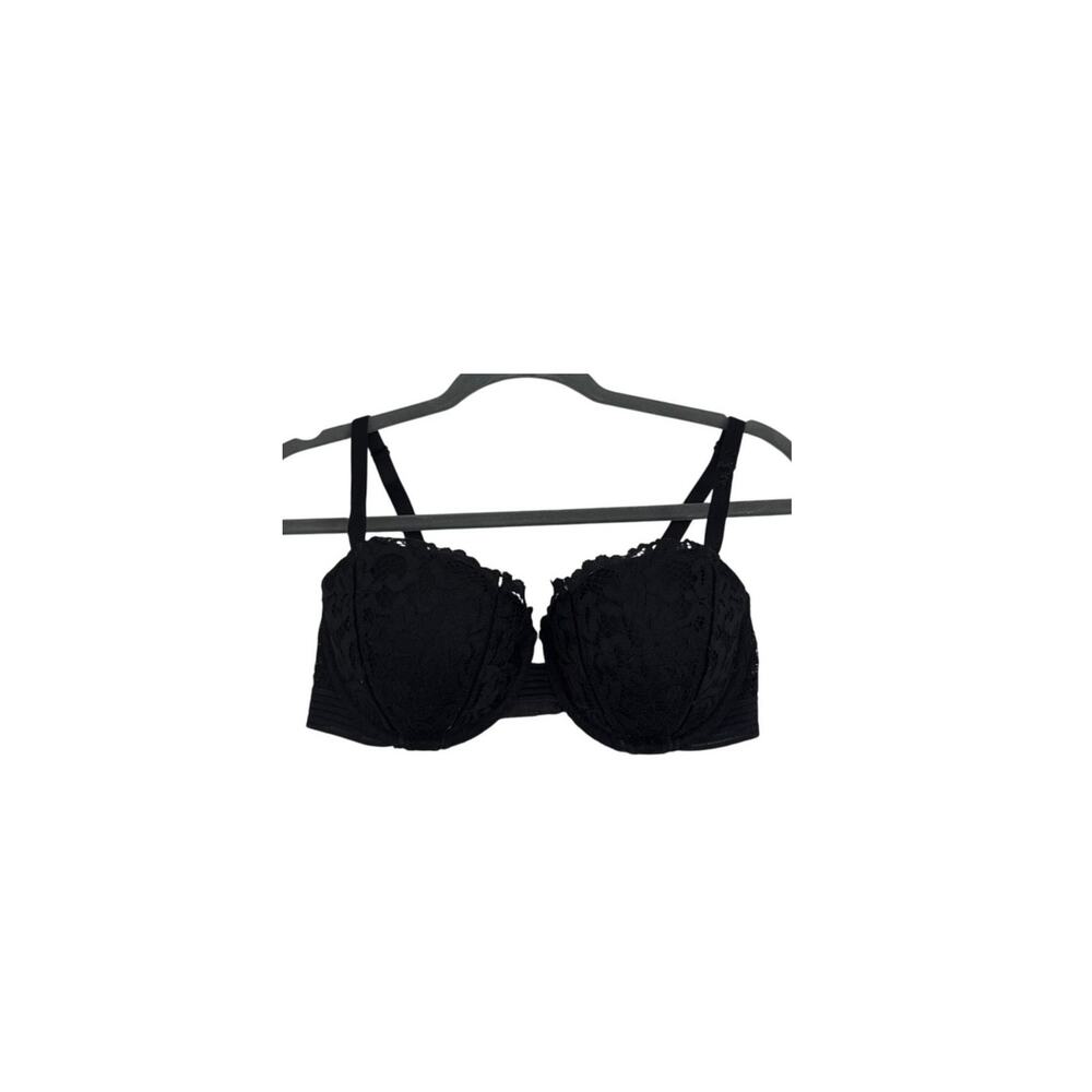 Victoria's Secret Very Sexy Uplift Black Lace Push Up Bra Size 32DD